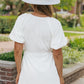 White Shirt Dress With Pockets