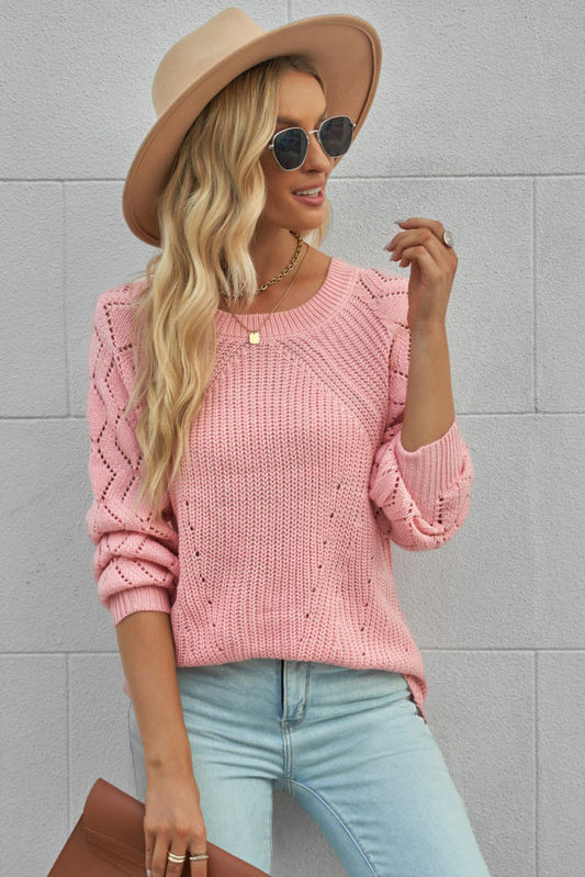 Pink Casual Jersey