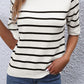 Stripe Half Sleeve Top