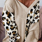 V Neck Leopard Sweater