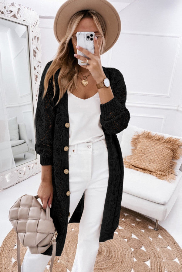 Black Knit Cardigan