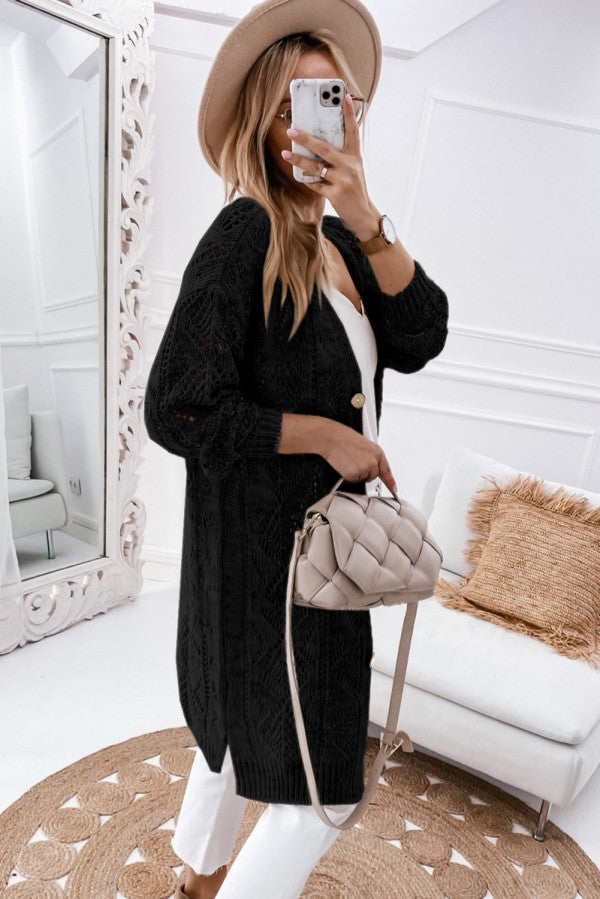 Black Knit Cardigan