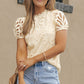 Lace Puff Top