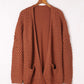 Brown Knitted Cardigan