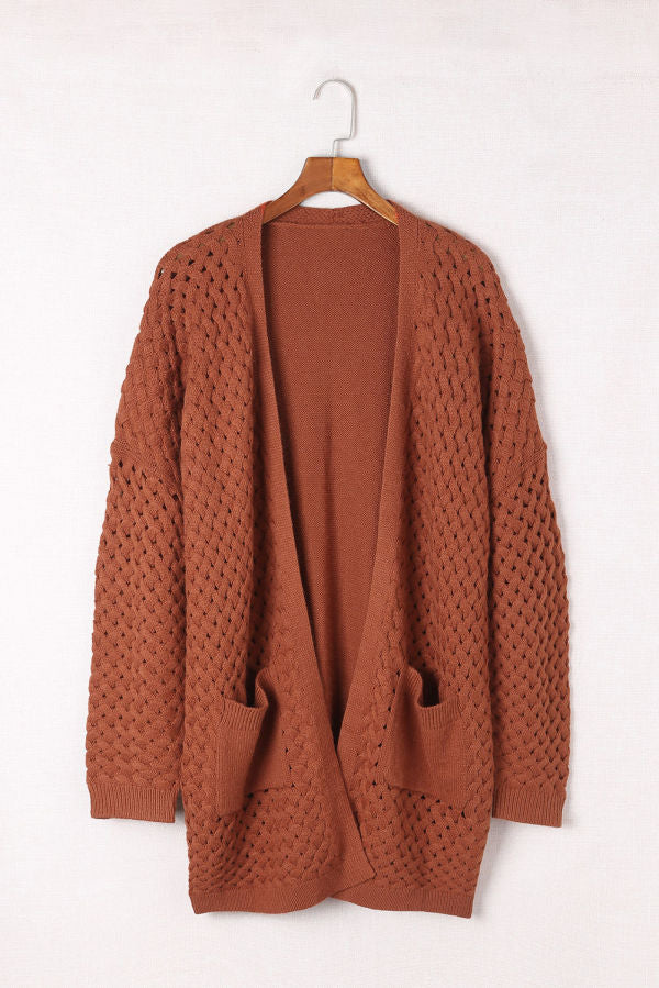 Brown Knitted Cardigan