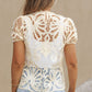 Lace Puff Top