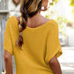 Yellow Loose Knit Top