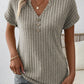 Ribbed V-Neck Shirt