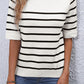 Stripe Half Sleeve Top