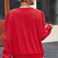 Red Long Sleeve Top