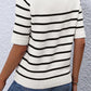 Stripe Half Sleeve Top