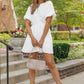 White Shirt Dress With Pockets