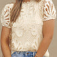 Lace Puff Top