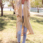 Beige Long Cardigan