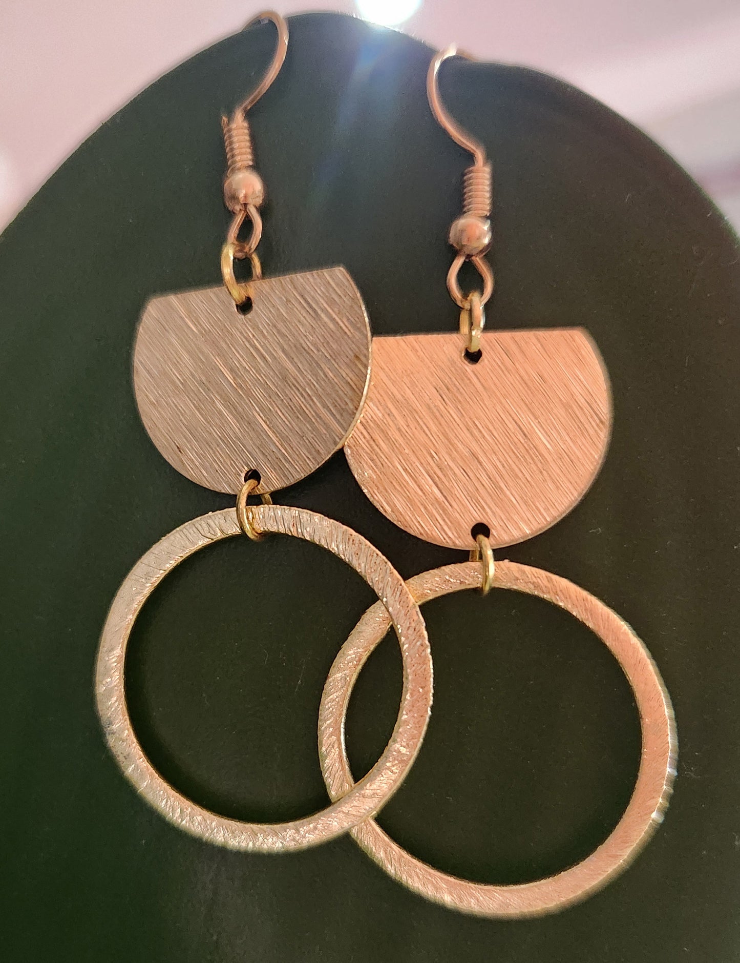 Gold Geo Hoop Earring