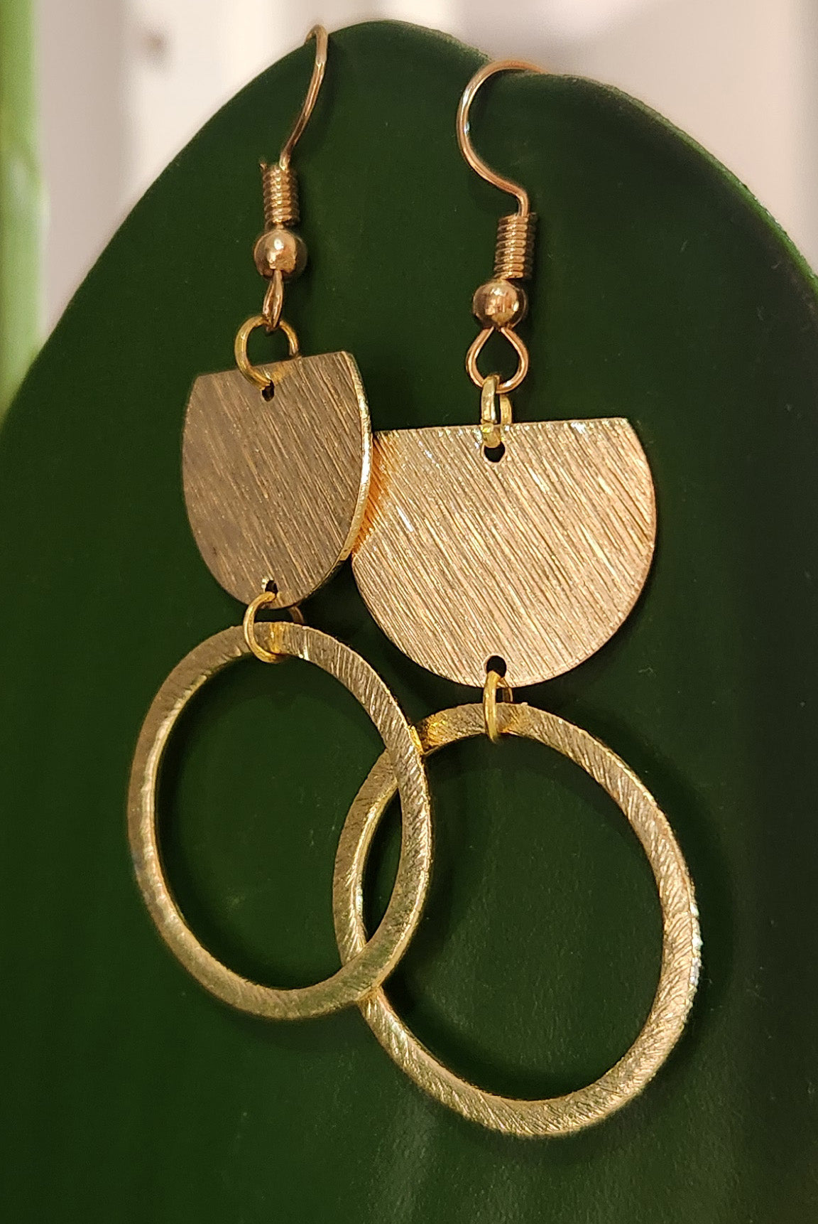 Gold Geo Hoop Earring