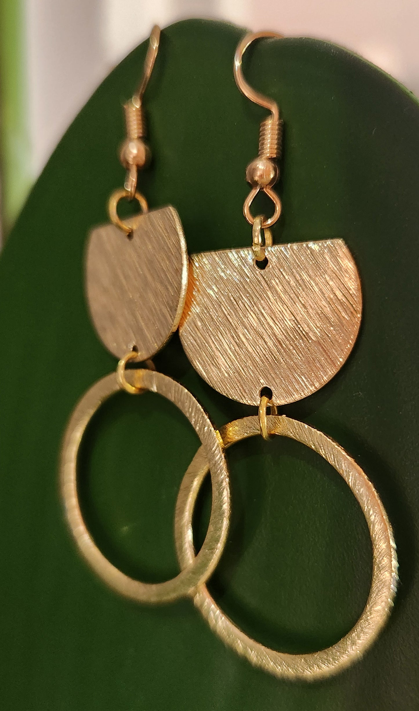 Gold Geo Hoop Earring