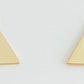 Triangle Stud Earrings Gold