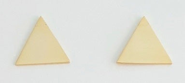 Triangle Stud Earrings Gold