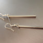 Classic Bar Drop Earring Silver