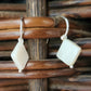 Mother Of Pearl Square Drop Earring