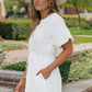 White Shirt Dress With Pockets