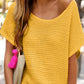 Yellow Loose Knit Top