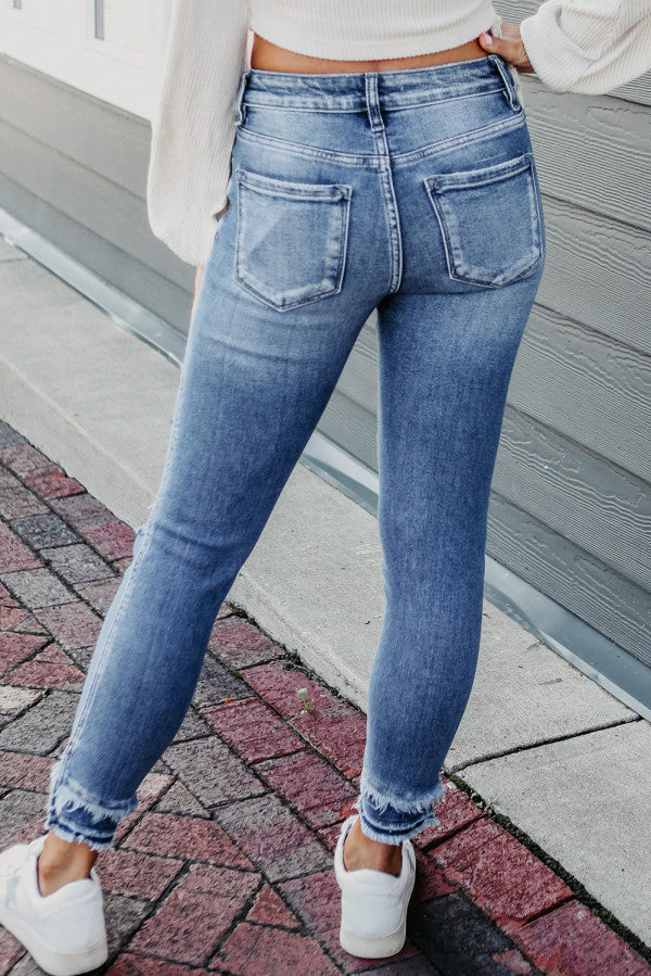 Blue Distressed Jeans