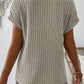 Ribbed V-Neck Shirt