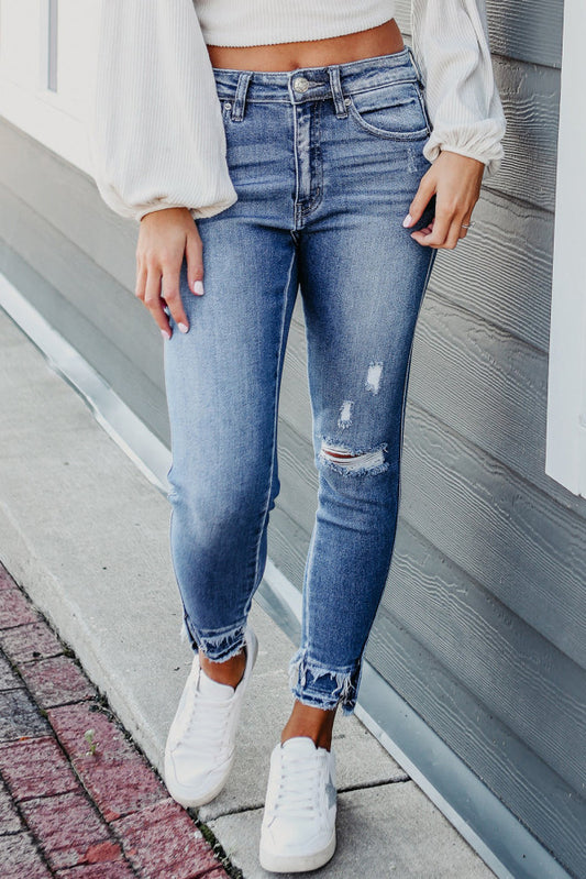 Blue Distressed Jeans