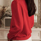 Red Long Sleeve Top