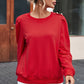 Red Long Sleeve Top