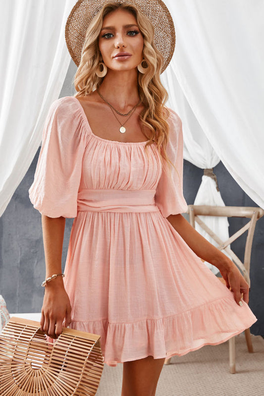 Bow Knot Mini Dress