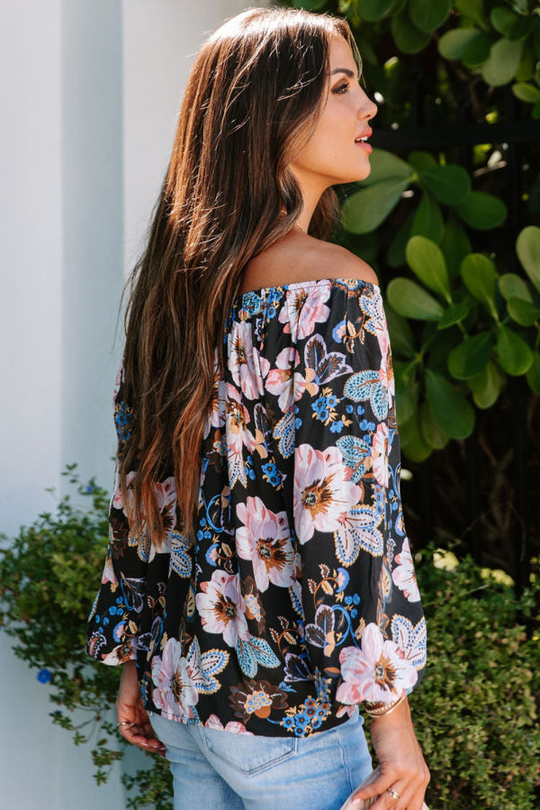 Floral Off The Shoulder Blouse