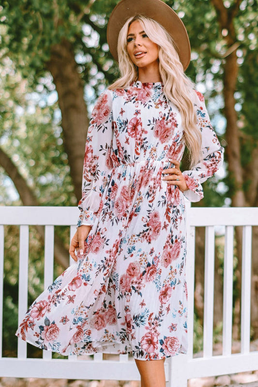 Floral Print Midi Dress