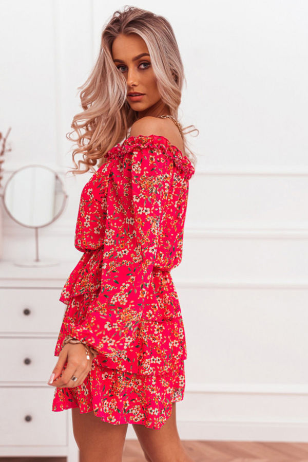 Red Floral Dress